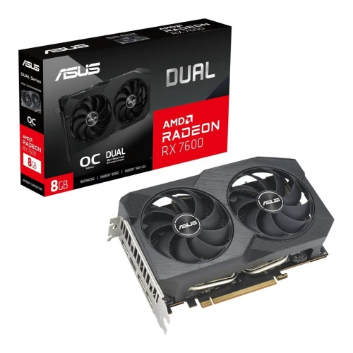 Carte graphique ASUS Dual Radeon RX 7600 OC Edition 8GB GDDR6