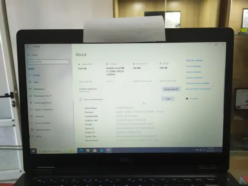 Dell Latitude 5480 I5 7eme 8Gb Ram / 256Gb NVME 14 Pouces FHD Vente En Magasin