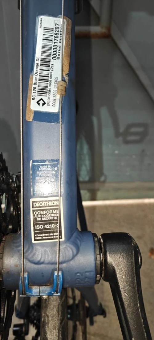 vélo de route triban rc 120 très bonne état taille XL