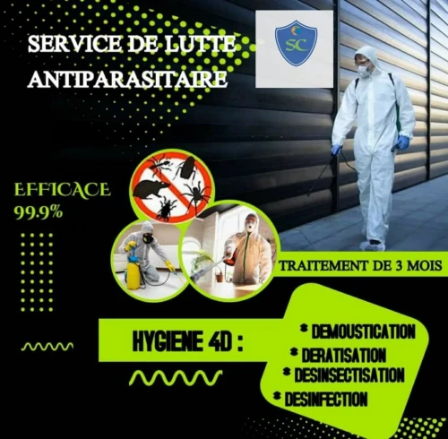Opération 4D Dératisation Désinsectisation Dèsinfection Dépigeonnage 