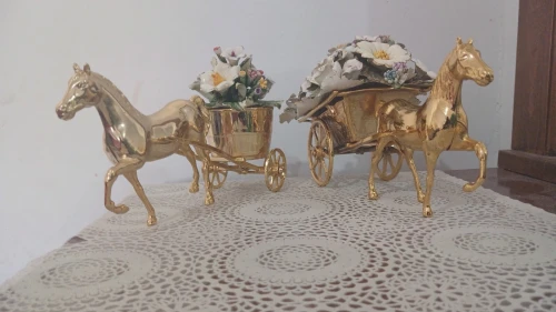 Décoration cuivre cheval