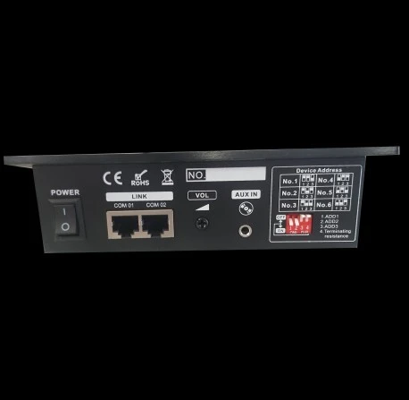 Pupitre microphone d'appel 6 Zones pour amplificateurs AMX-6120 ET AMX-6240