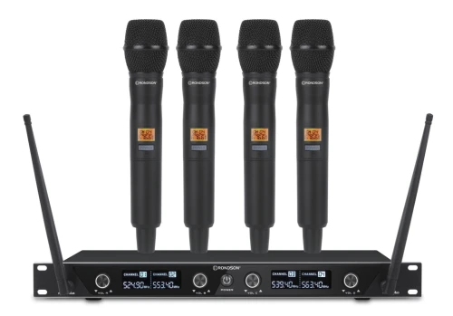 Ensemble microphones UHF 4 canaux de qualité professionnelle !