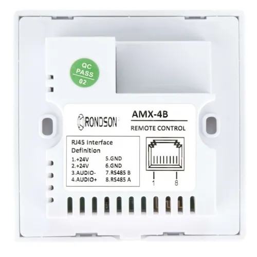 Platine murale de sélection sources, bluetooth, volume pour amplificateurs matriciels AMX-4