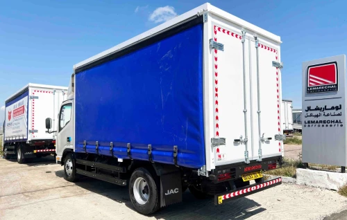 fabrication de plateaux à bâche coulissante (maraichers) sur camion (TIRSAM, RENAULT, JMC, JAC...)