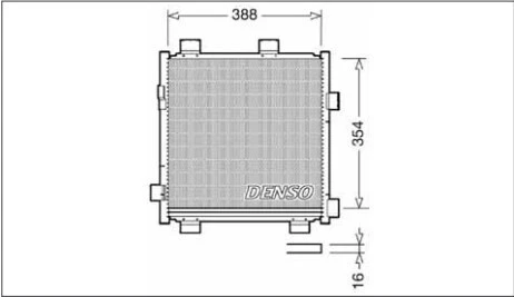 RADIATEUR CLIM 107 C1 TOYOTA AYGO