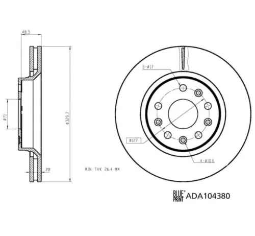 DISQUE FREIN AV JEEP WRANGLER 4