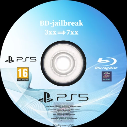Blue ray jailbreak PS5
