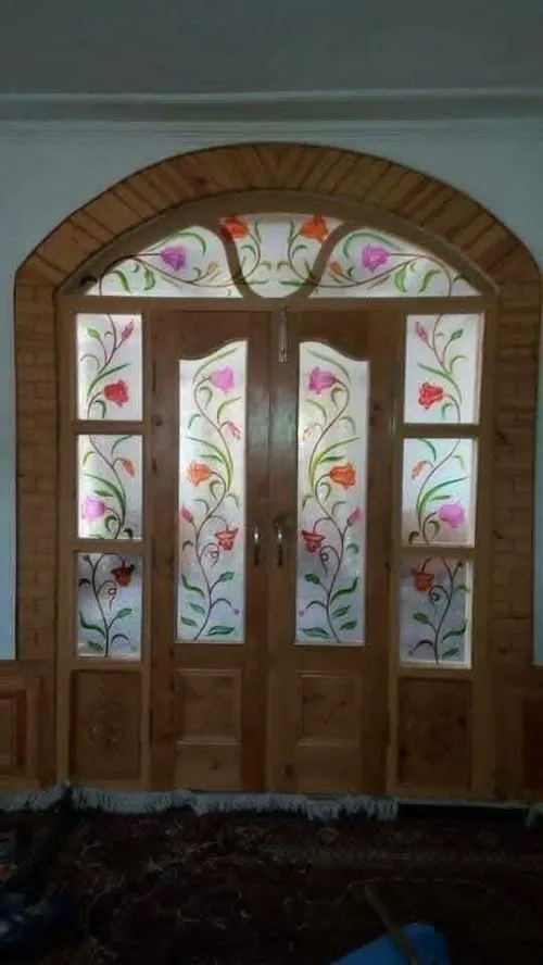 رسم على زجاج