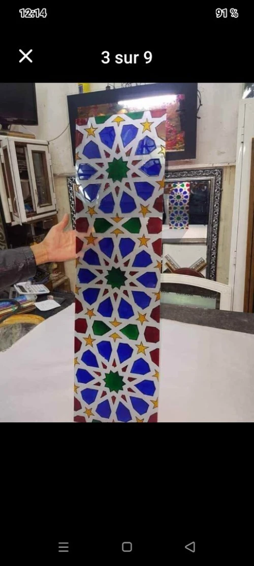 Décoration sur verre