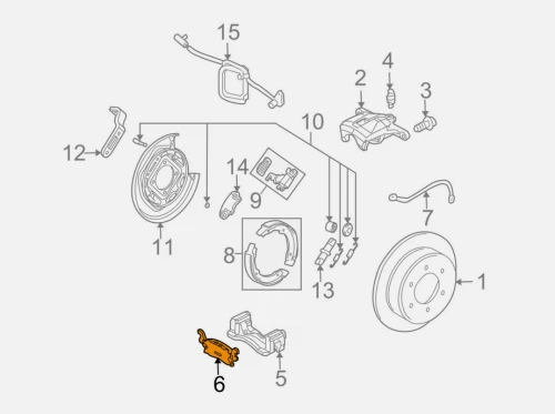 PLAQUETTES DE FREIN ARRIERE HUMMER H3 3.5,3.7 4WD