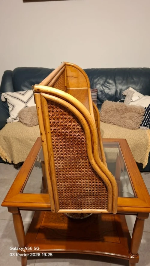 Etagère en rotin 82cmX53cmX28cm
