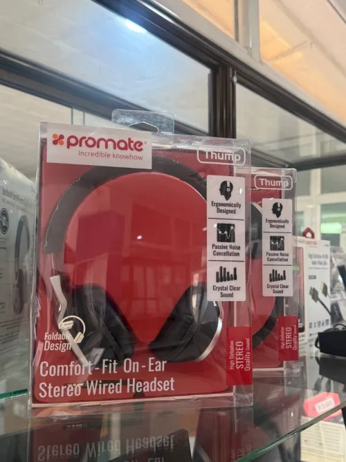 Promate Comfort-Fit On-Ear Stereo Wired Headset