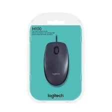 LOGITECH MOUSE M100 SOURIS FILAIRE / AMBIDEXTRE / CAPTEUR OPTIQUE 1000 DPI / 3 BOUTONS / BLACK