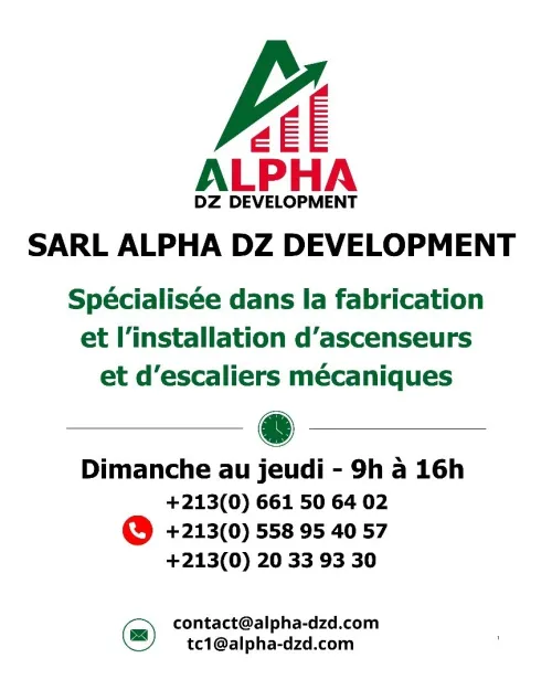 Alpha dz development Ascenseurs 