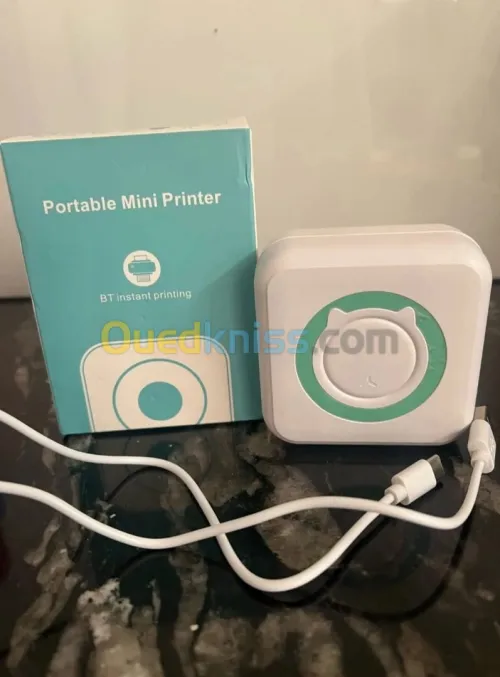 Mini imprimante thermique طابعة حرارية بدون حبر مدى الحياة 
