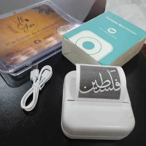 Mini imprimante thermique طابعة حرارية بدون حبر مدى الحياة 