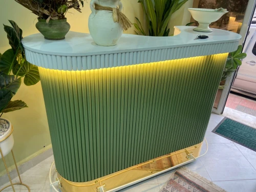Caisse de réception nuage : coque vert, surface blanche 