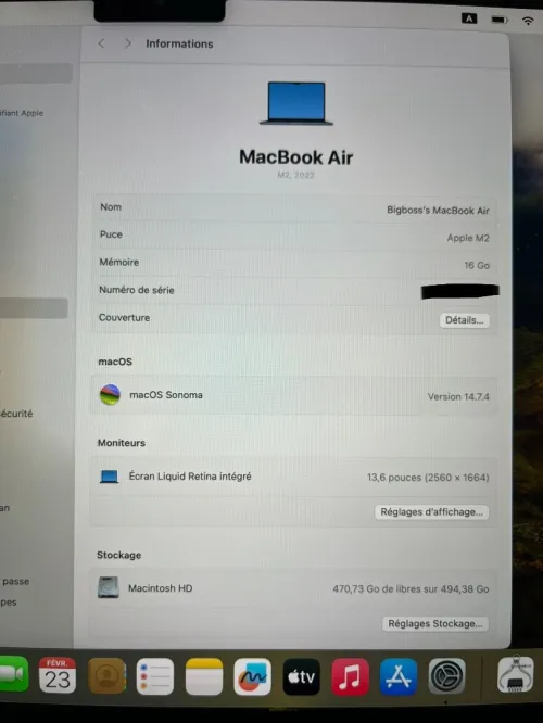 MacBook Air M2 16/512 Midnight 13,6