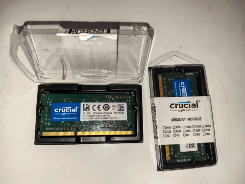Crucial RAM ddr3L 1600 SODIMM 4gox2