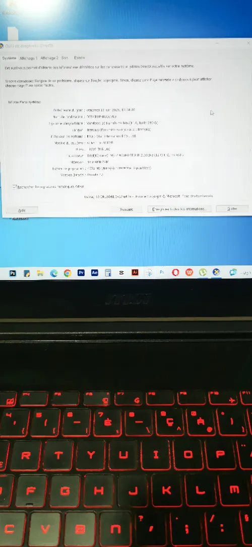  LAPTOP GAMING حاسوب جيمنغ/ MSI GF65 Thin i7 الجيل التاسع - أداء قوي - حالة ممتازة