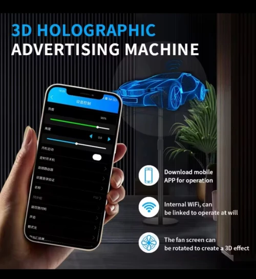 Hologram 3D 42cm avec telecommande