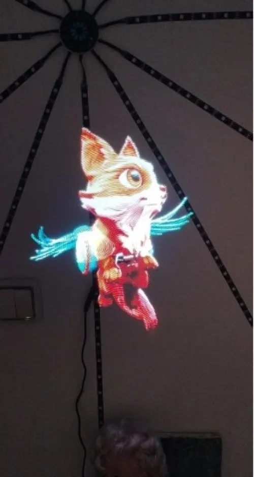 Hologram 3D 42cm avec telecommande