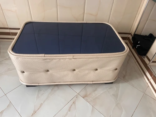 Ensemble canape princesse+table basse+pouf