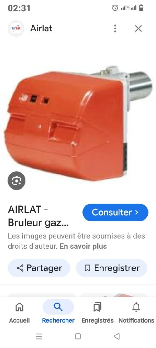Réparation brûleur à gaz vue à mazout
