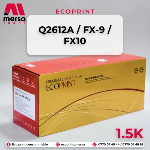 Toner EcoPrint Q2612A / FX-9 / FX-10 - 1500