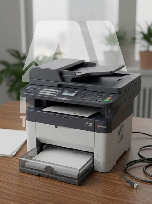Imprimante Laser Noir & Blanc A4 Kyocera 1125DN - 25 ppm, Recto-Verso, Réseau, ADF