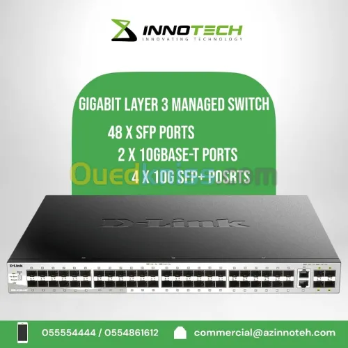 Switch 48 port PoE+ / 4 SFP Gigabit Smart Manageable resau informatique