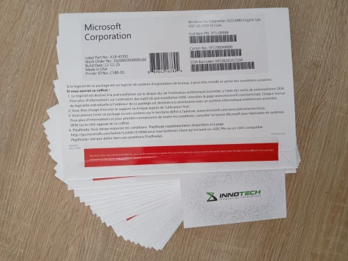 LICENCE MICROSOFT WINDOWS SERVER 2022 STANDARD / DATA CENTER COFFRET
