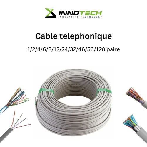 CABLE TELEPHONIQUE 1 2 4 8 12 14 28 32 56 PAIRE CATEL