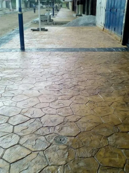 Béton imprimé