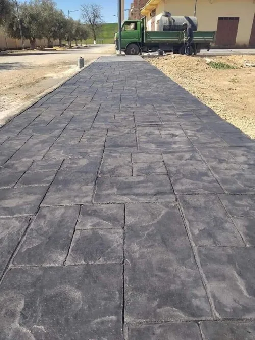 Béton imprimé