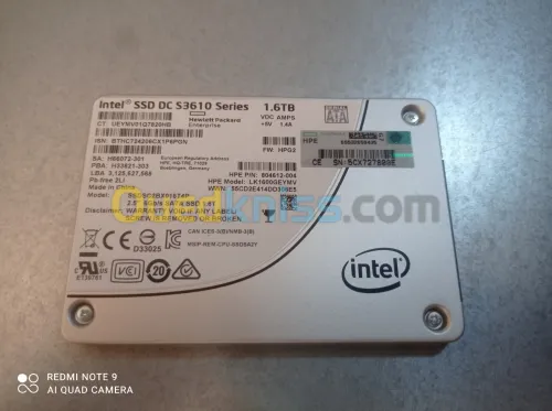 Disque serveur SSD SATA 480 gb, 960 gb, 1.6 Tb et 1.92 Tb) 1.6 Tb