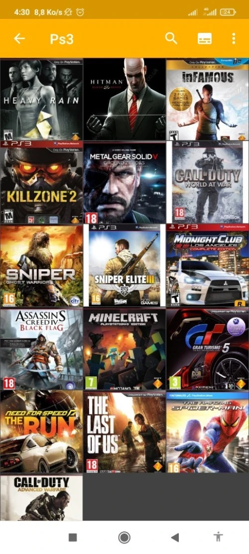 Jeux PS3 flashé et pc et ps4 PS2 PSP ps5 Xbox 360