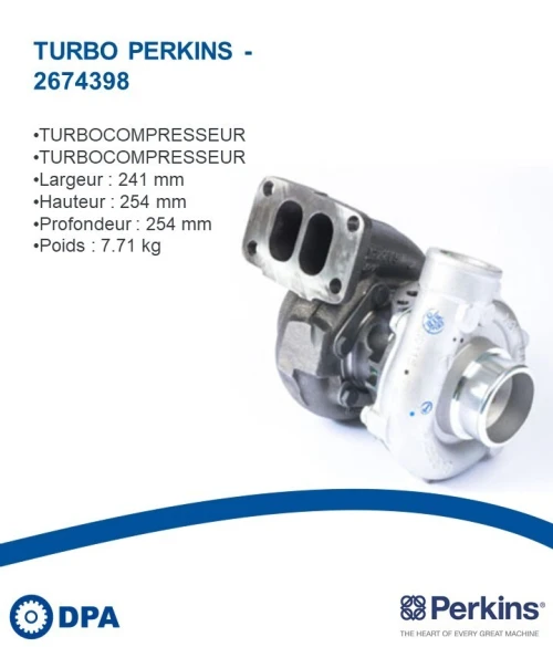 Pièces Perkins D'origine- Turbo