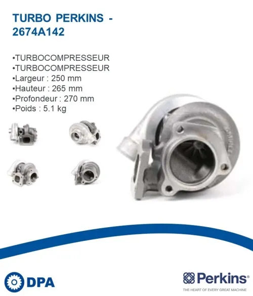Pièces Perkins D'origine- Turbo