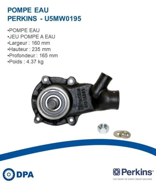 Pièces Perkins D'origine-Pompe à eau