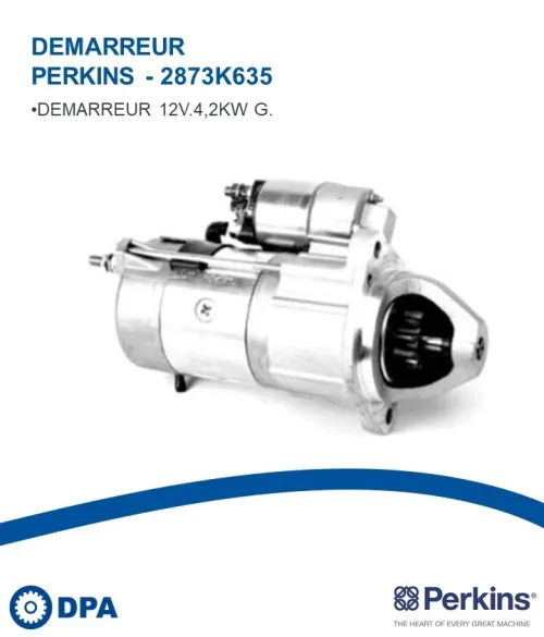 Pièces Perkins D'origine- Démarreur