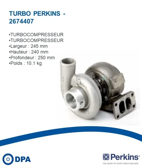 Pièces Perkins D'origine- Turbo