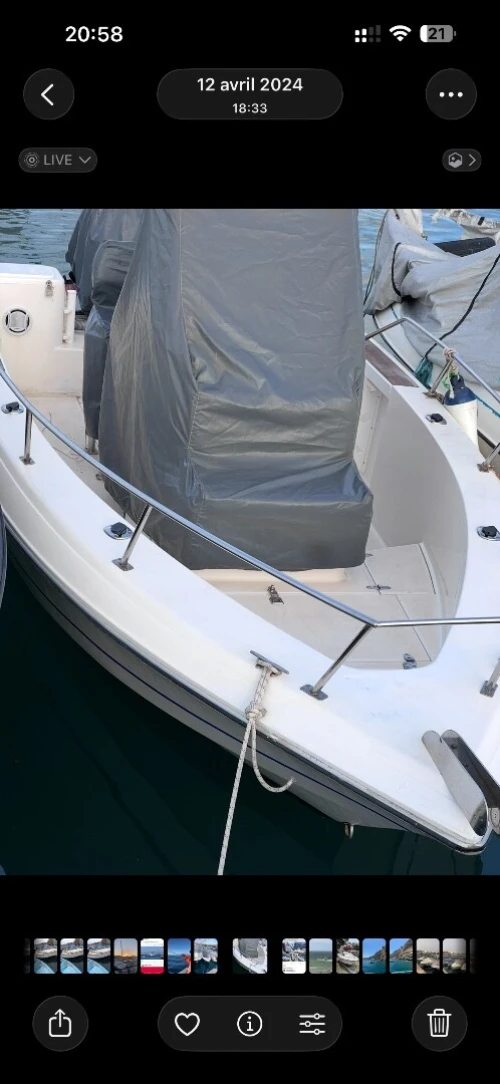 Bateau américain 6m10 moteur Suzuki115 4t