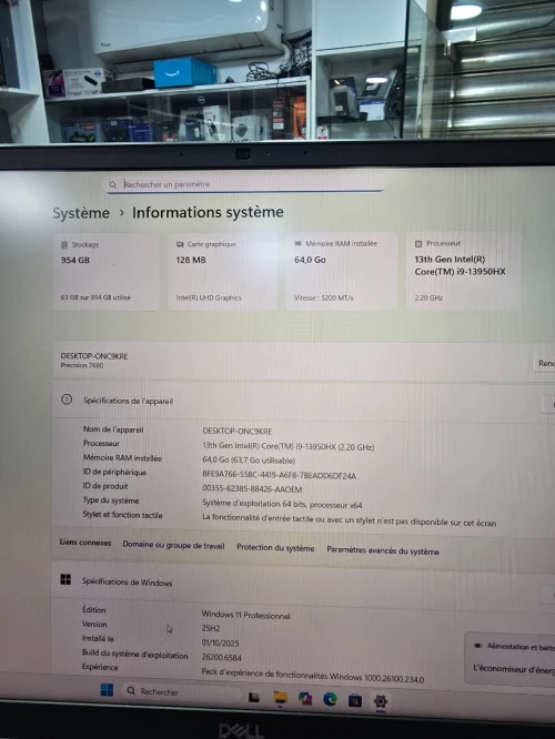 Workstation dell precision 7680