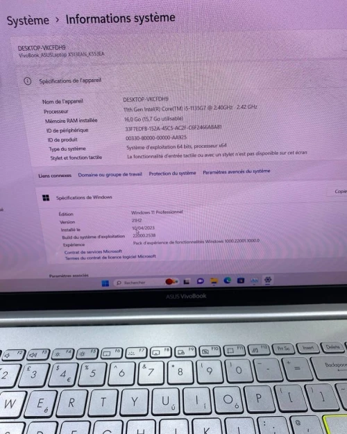 Pc portable Asus haja Chaba 