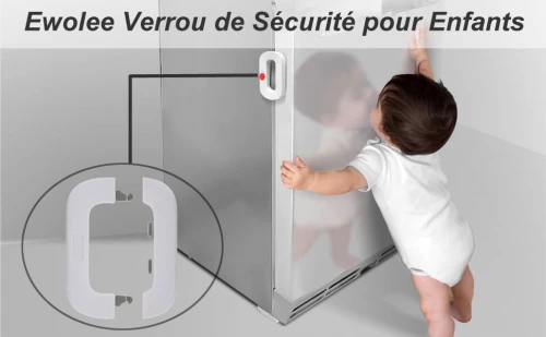 Verrou de Sécurité pour Enfants, Serrure de Porte du Réfrigérateur