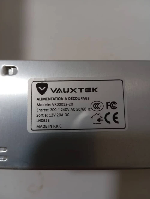 Alimentation Vauxtek 12V /24V 5A/10A/15A/20A POWER SUPPLY