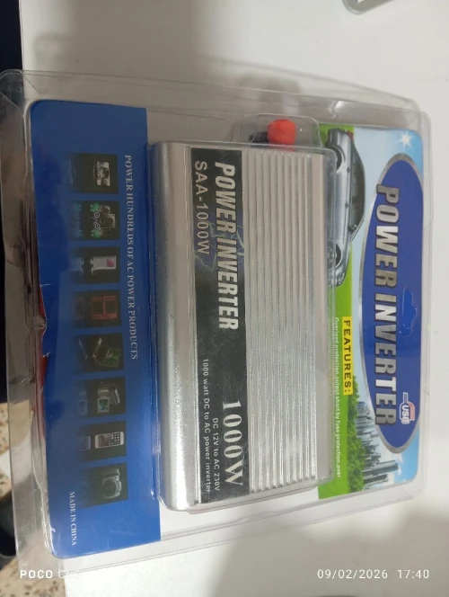 Convertisseur de tension 1000 W, 12 V vers 220 V et 24 V CC vers 220 V CA - Facile à utiliser - Fiable et durable