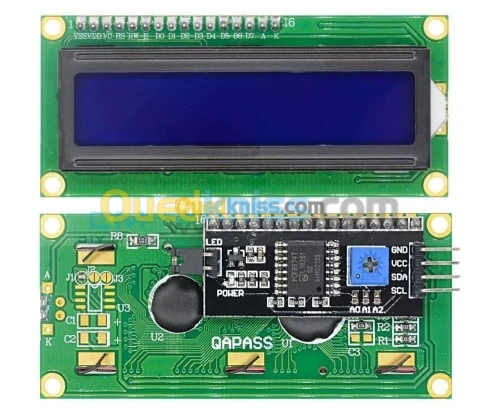 Module Afficheur LCD (16 X 2) + Adaptateur I2C